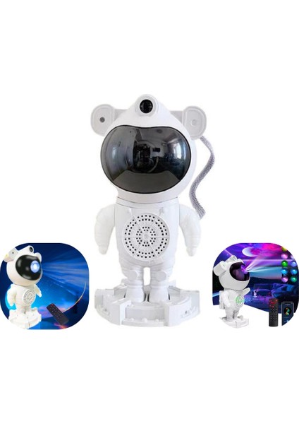 Sesli Astronot Galaksi Kumandalı Gece Tavan Lambası Samanyolu Projeksiyon Işığı