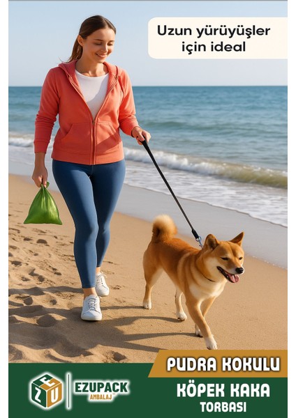 15 Rulo Kedi Köpek Kaka Poşeti Kutulu Pudra Kokulu Kaka Torbası Pet Evcil Hayvan 300 Dışkı Poşet fırsatları