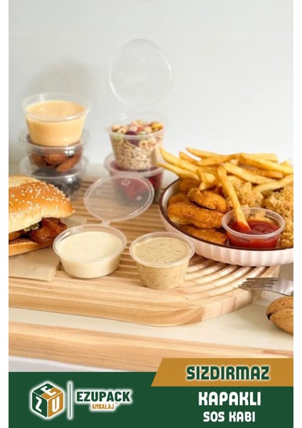 25 Adet Sızdırmaz 30 ml Mini Saklama Kabı Sosluk Buzluk Kabı, Et Suyu, Kemik Suyu, Sos Kabı Mutfak fırsatları