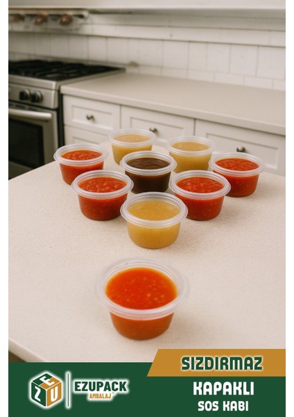 25 Adet Sızdırmaz 30 ml Mini Saklama Kabı Sosluk Buzluk Kabı, Et Suyu, Kemik Suyu, Sos Kabı Mutfak indirimleri