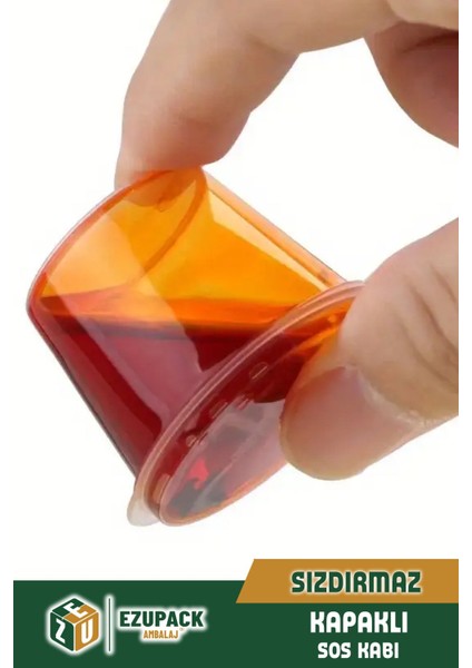 50 Adet Sızdırmaz 120 ml Mini Saklama Kabı Sosluk Buzluk Kabı, Et Suyu, Kemik Suyu, Sos Kabı Mutfak fiyatları