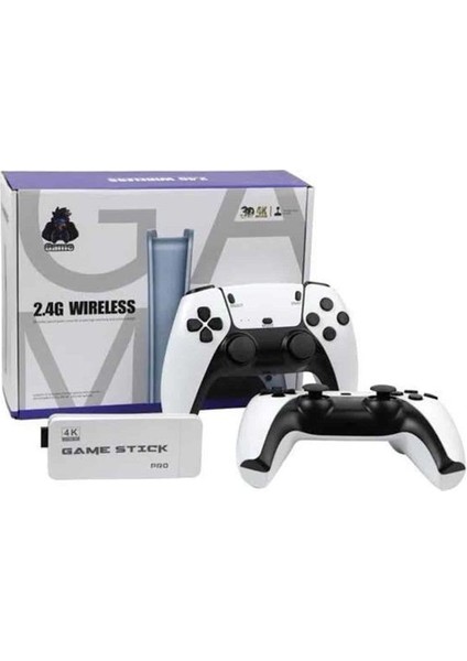 Mbb E- Ticaret 4K Hd Görüntü Kaliteli Retro Game Stick 20000 Oyunlu Çift Kollu Beyaz Game Stick modelleri