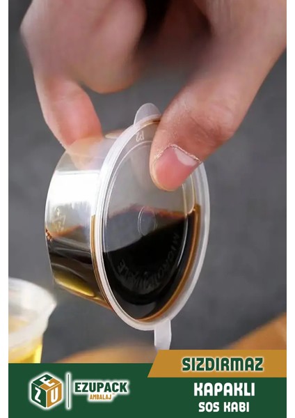 50 Adet Sızdırmaz 60 ml Mini Saklama Kabı Sosluk Buzluk Kabı, Et Suyu, Kemik Suyu, Sos Kabı Mutfak modelleri