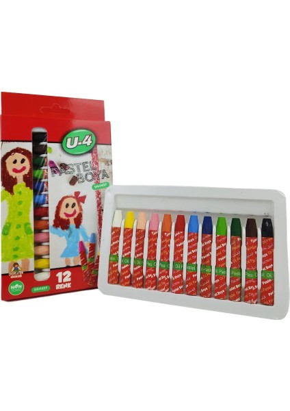 U-4 12'li Pastel Boya fiyatları