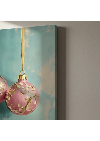 Pembe Altın Yılbaşı Süsleri Tablosu indirimleri