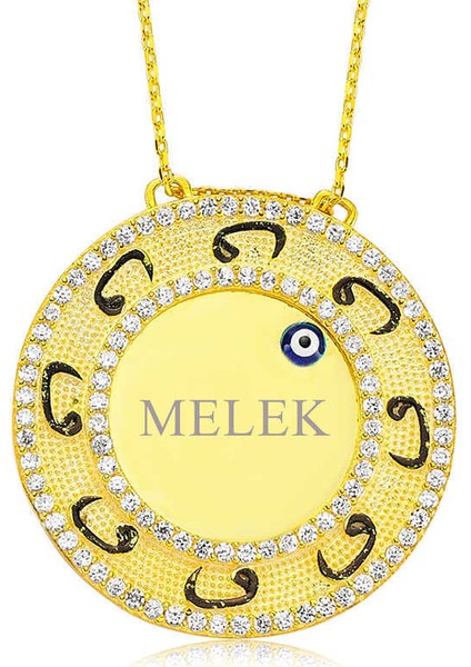 Gümüş Vav Kişiye Özel Isimli Bayan Kolye