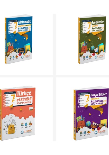 Çanta 2026 7. Sınıf Tüm Dersler Etkinlikli Kazanım Soru Bankası S