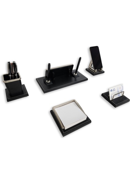 Milas Krom Detaylı Lüks Masa Isimliği Masaüstü Ofis Hediyesi Isimlik Seti