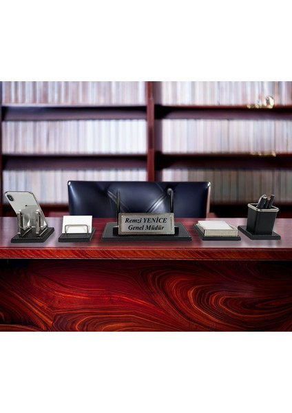 Milas Krom Detaylı Lüks Masa Isimliği Masaüstü Ofis Hediyesi Isimlik Seti fiyatları