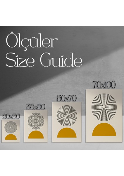 Minimalist Geometrik Soyut Sanat Tablosu modelleri