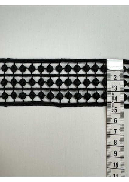 Güpür Dantel Siyah 1 Metre