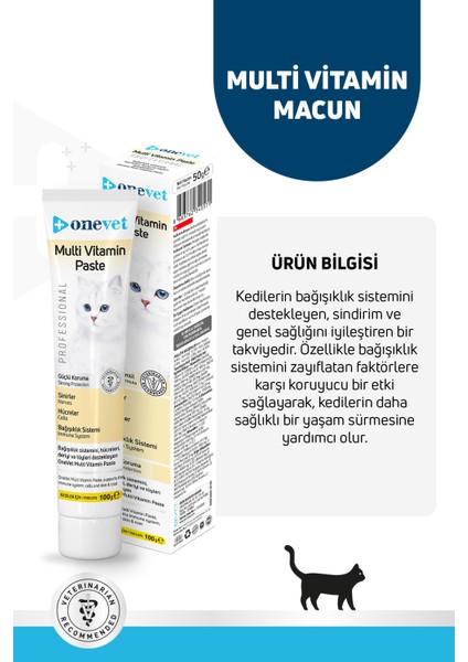 Multi Vitamin Paste Immün Sistem Destekleyici Kedi Maltı 100 gr