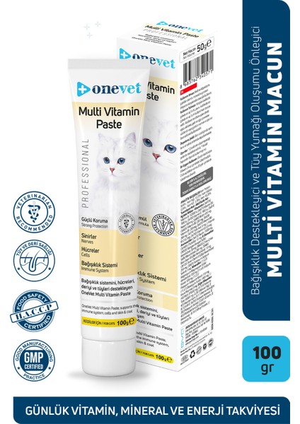 Multi Vitamin Paste Immün Sistem Destekleyici Kedi Maltı 100 gr fiyatları