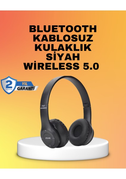 Mikrofonlu Kablosuz Kulaklık | Uzun Pil Ömrü ve Stereo Ses Performansı