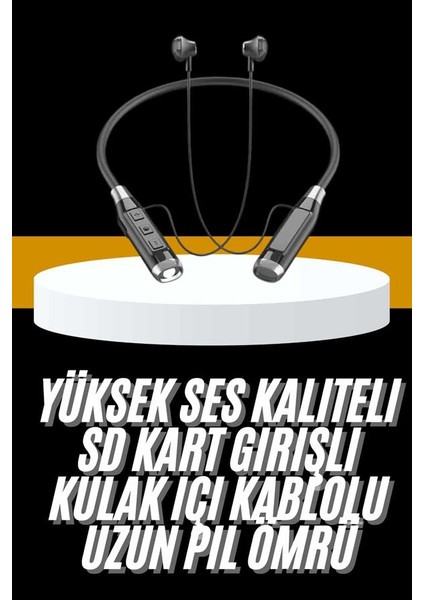 Yeni Nesil Silikonlu Kulak Içi Kablosuz Kesintisiz Bluetooth Kulaklık Kablolu