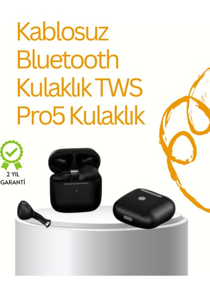 Tws Pro 5 Bluetooth Kulaklık – Gelişmiş Ses Teknolojisi ve Uzun Batarya Ömrü