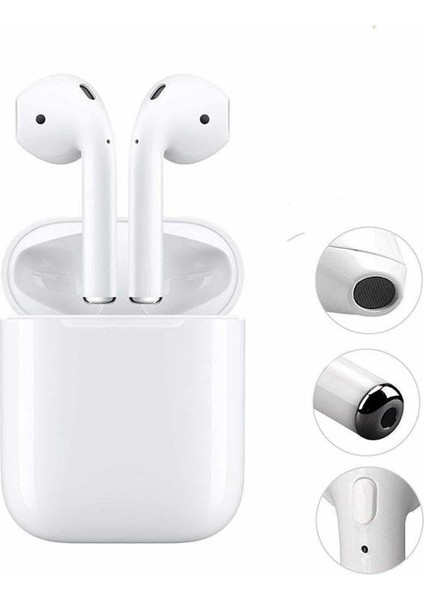 2. Nesil Bluetooth Android ve Ios Uyumlu Kablosuz Kulaklık Çağrı Cevaplama