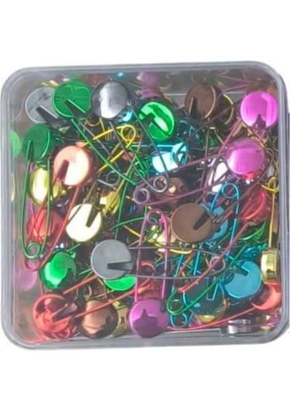 Çengelli Iğne Kilitli Bebe Renkli Küçük 100 Adet