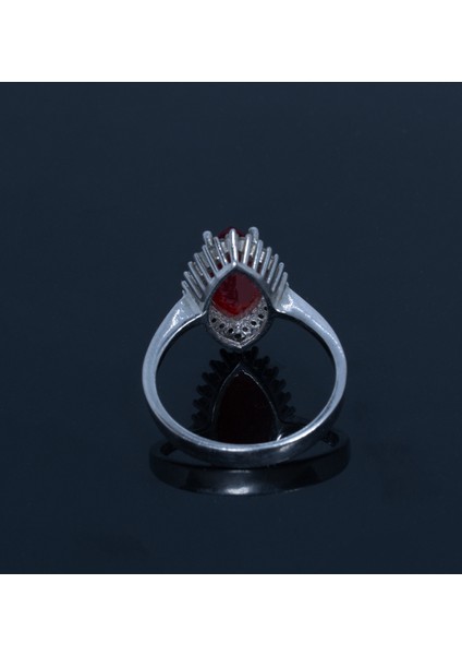 925 Ayar Gümüş Doğal Taşlı Kadın Yüzük Tek Adet Mevcut Parmağa Göre Ayarlanır 3.50 gr fırsatları