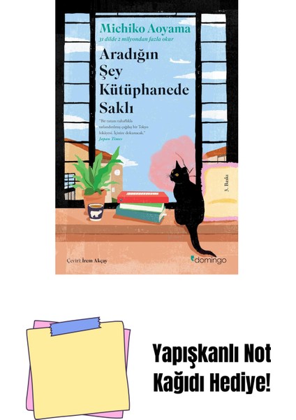 Aradığın Şey Kütüphanede Saklı + Yapışkanlı Not Kağıdı