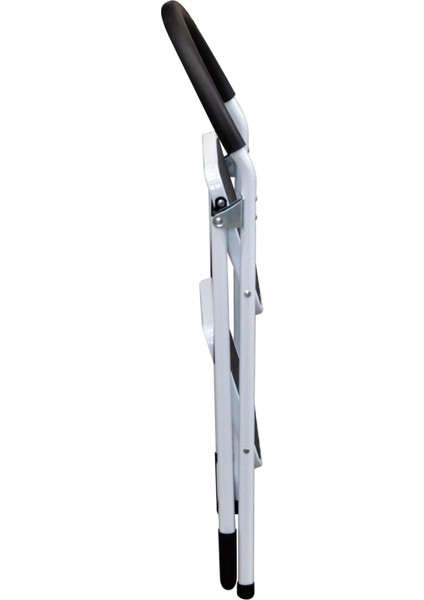 Metal 2 Basamaklı Katlanır Merdiven | Geniş Kaymaz Yüzeyli Basamaklı Ev Tipi 150 kg Taşıma Kapasite Beyaz modelleri