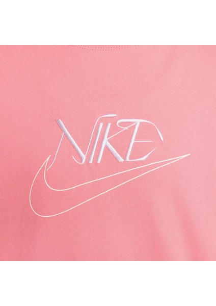 Sportswear Pamuklu Bol Kesim Kadın Pembe T-Shirt - (FB8203-611) indirimleri