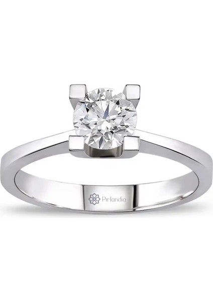 0,35 Karat F Renk Hrd Sertifikalı Pırlanta Tektaş Yüzük