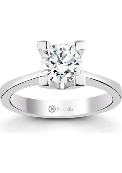 0,80 Karat F Renk Gıa Sertifikalı Pırlanta Tektaş Yüzük