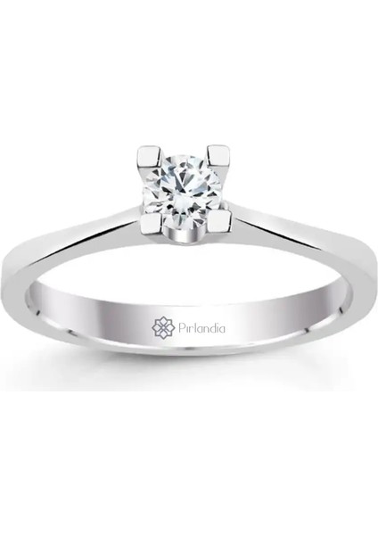 0,10 Karat Pırlanta Tektaş Yüzük