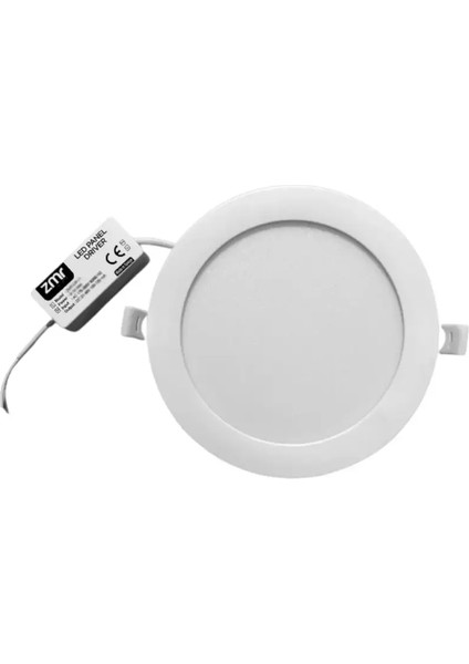 18WATT Sıva Altı Yuvarlak Slim LED Panel Alüminyum Soğutuculu 6400K Beyaz Işık