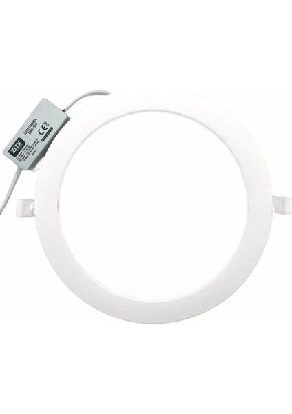 18WATT Sıva Altı Yuvarlak Slim LED Panel Alüminyum Soğutuculu 6400K Beyaz Işık fırsatları