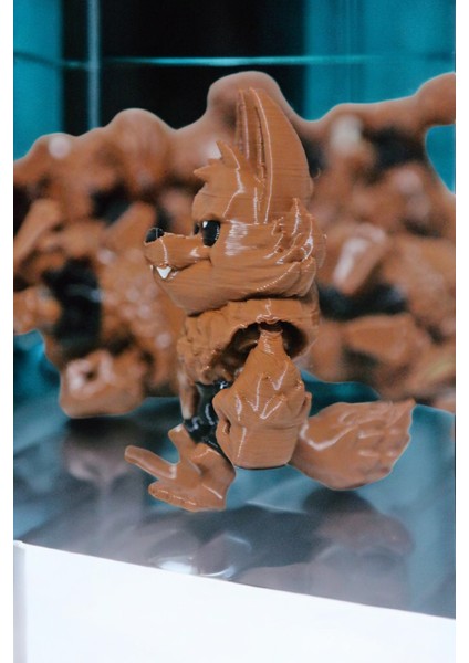 Sevimli Kurt Adam Hediyelik Anahtarlık