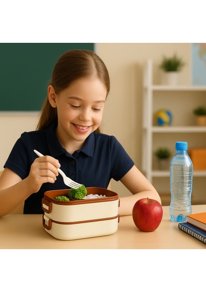 Lunch Box + Termos Çanta Hediyeli Beslenme Kutusu Yemek Saklama Taşıma fırsatları