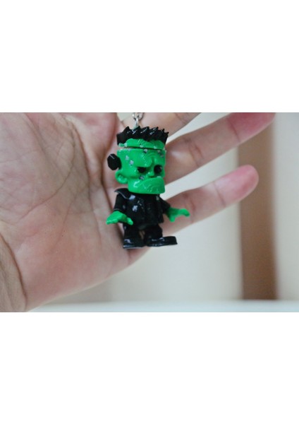 Sevimli Frankenstein Hediyelik Anahtarlık (Fosforlu)