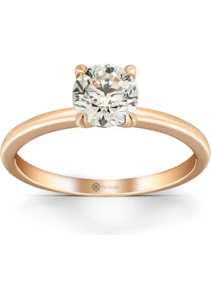 1,00 Karat F Renk Hrd Sertifikalı Pırlanta Tektaş Yüzük