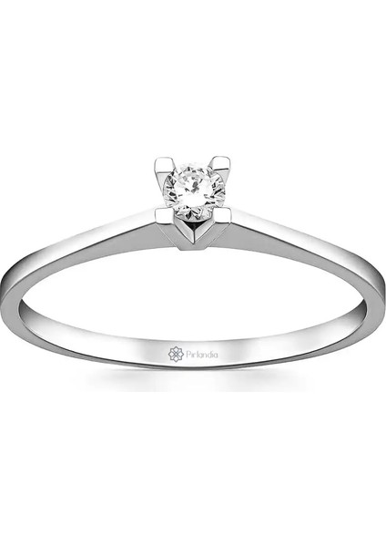 0,10 Karat Pırlanta Tektaş Yüzük