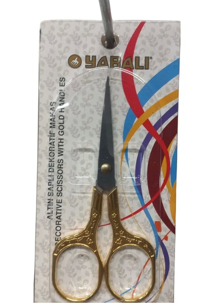 Nakış Makası Altın Saplı Dekoratif Makas Model 1