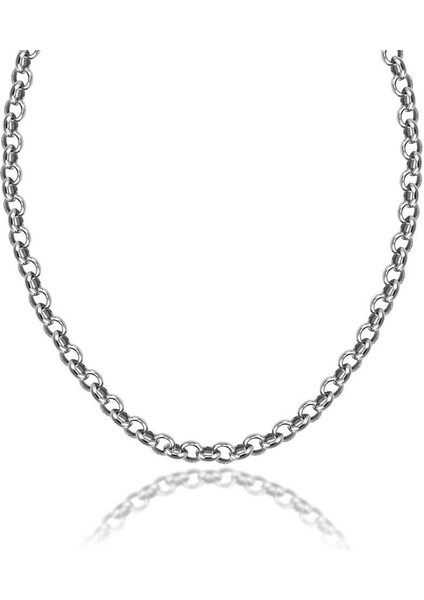 Kadın Zincir Gümüş Kolye Doch Rodyum