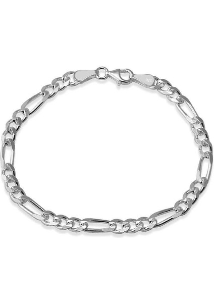 Gümüş Erkek Bileklik Figaro