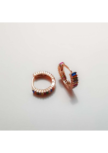 Miks Baget Halka Gümüş Küpe S