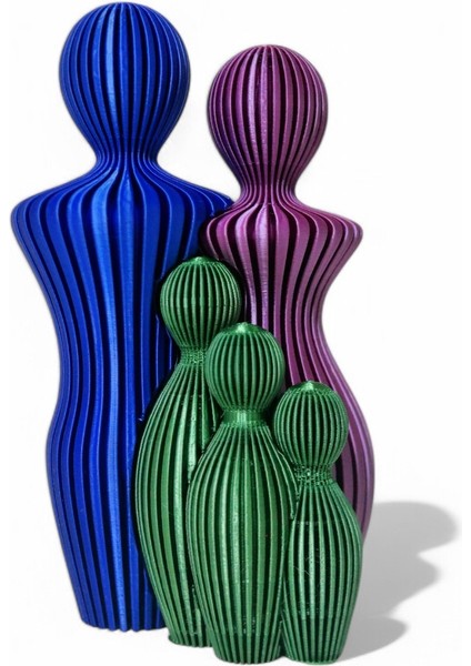 Aile Bağları Biblo Seti - Ipek Renklerin Modern Dokunuşu modelleri