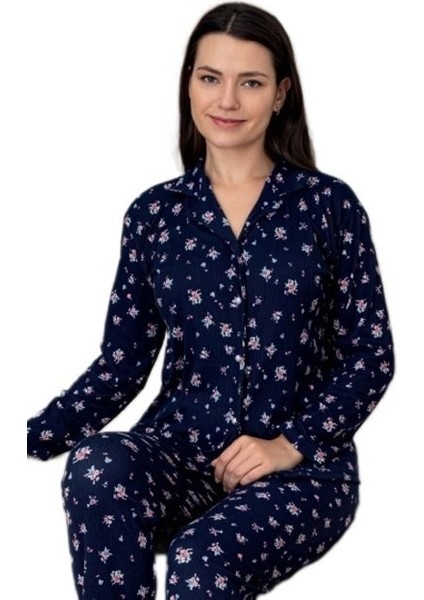 Bianca Kadın Pijama Takımı Gömlek Yaka Önden Düğmeli Uzun Kollu Yumuşak Nefes Alan Kumaşm–2xl fiyatları