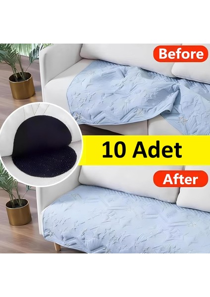 Halı Kilim Koltuk Örtüsü Sabitleyici Cırt 10 Adet Kaydırmaz Kendinden Yapışkanlı Cırt