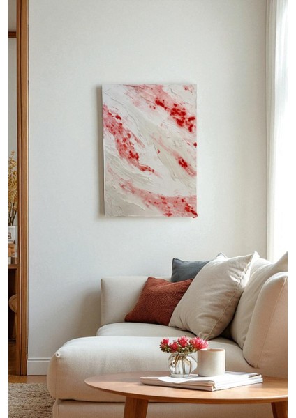 Çilek Reçeli Görünümlü Dokulu Tablo, Dekoratif Tablo,home Decor ,çerçevesiz Dokulu Tablo indirimleri