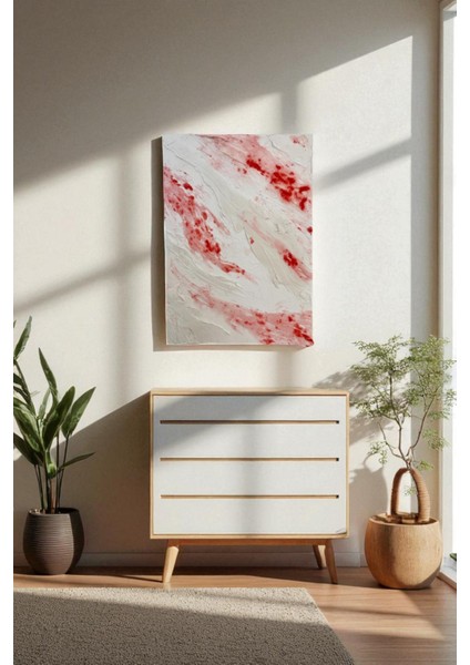 Çilek Reçeli Görünümlü Dokulu Tablo, Dekoratif Tablo,home Decor ,çerçevesiz Dokulu Tablo