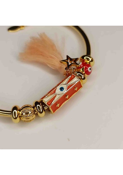 Özel Seri Zirkon Taşlı Çelik Mineli Etnik Kelepçe Bileklik fırsatları