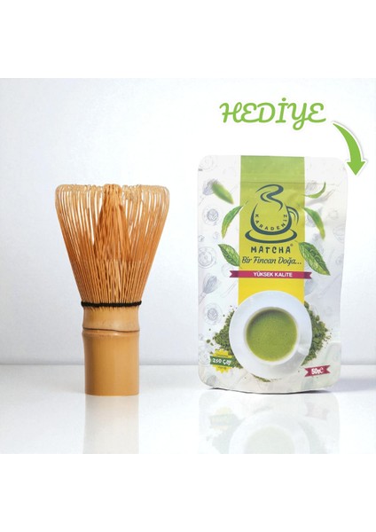 Bambu Whisk ve Bambu Scoop (El Yapımı Bambu Karıştırıcı ve Kaşık)