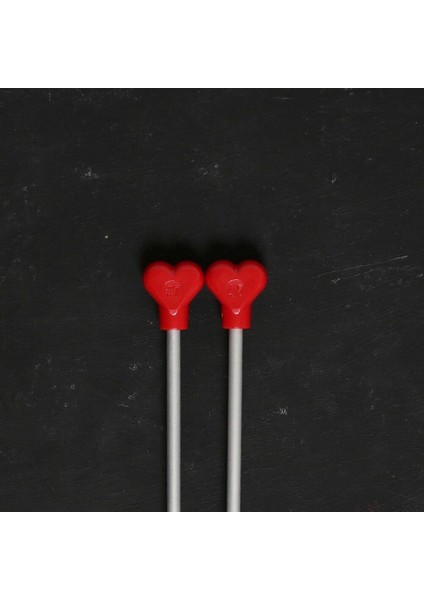 Addı Kalpli 4,5mm 40CM Klasik Alüminyum Örgü Şişi modelleri