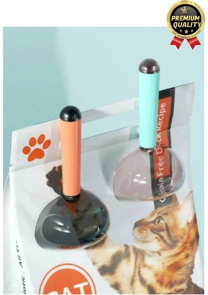 Çok Amaçlı Klipsli Ölçekli Şeffaf Başlıklı 180ML Kapasiteli Kedi Köpek Mama Ölçüm Kaşığı Küreği indirimleri