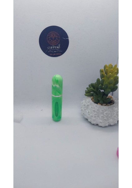 Mini Seyahat Parfüm Dolumlu Atomizer, Taşınabilir Parfüm Sprey Şişesi 5 ml (Fıstık Yeşili Desenli) fiyatları